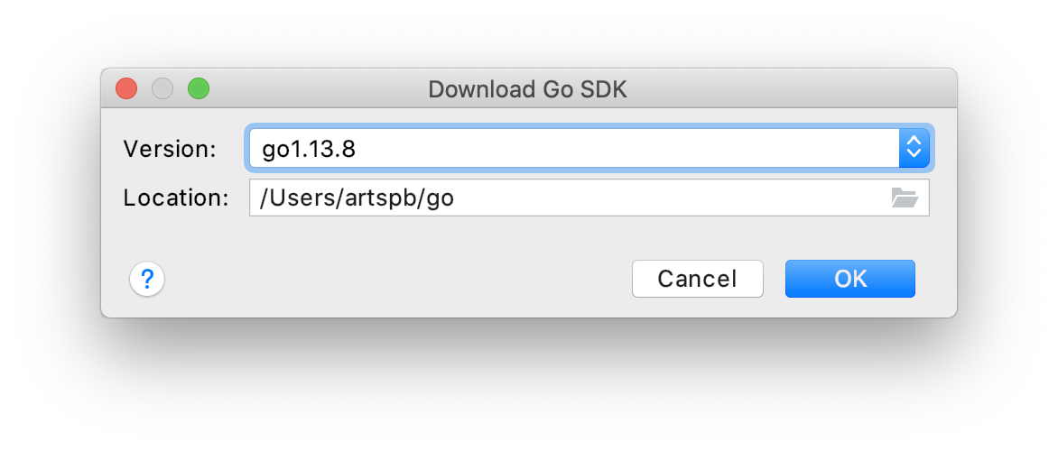 Download Go SDK